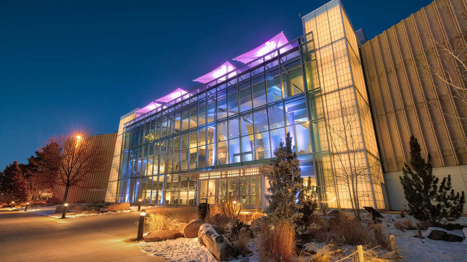 Museum West Atrium At Night