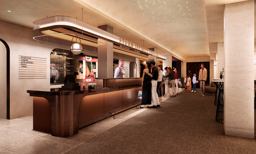 east plaza rendering inside of Museum