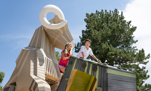 Children play at Nature Play