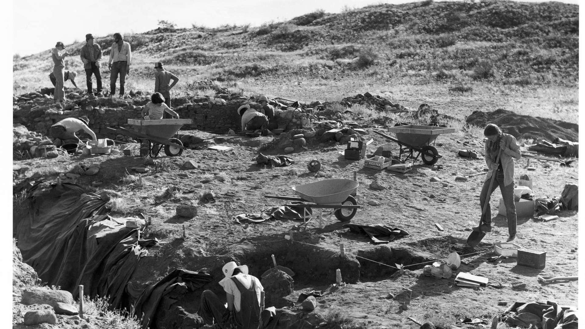 Original photograph from the WS Ranch site during excavation