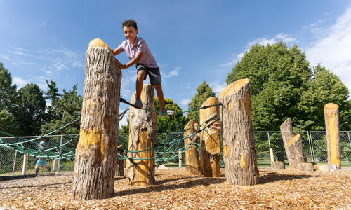 Children play at Nature Play
